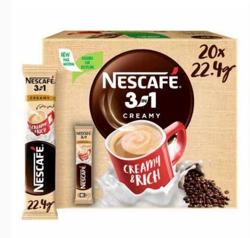 Nescafe 3-In-1 Creamy Latte Instant Coffee Mix 22.4g (20 sticks)