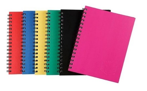 FIS FSNBSA5NASST Spiral Notebook-A5-Assorted Color