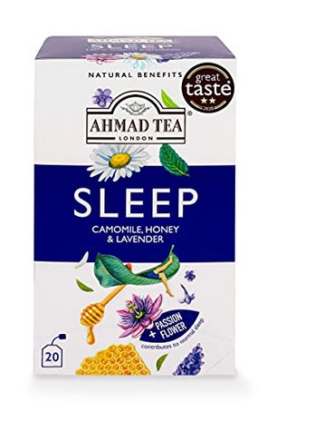 Ahmad Tea London Sleep Camomile Honey And Lavender With Passion Flower Tea Aluminum pack- 20 tea bags(AHT-034-0)