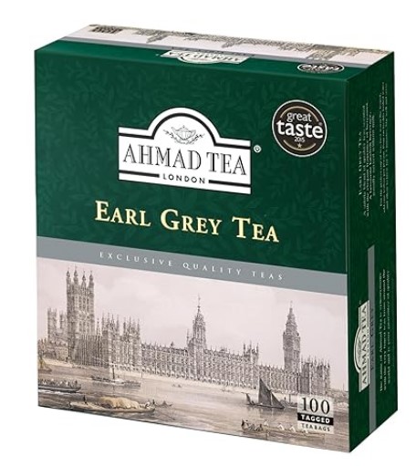 Ahmad Tea London Earl Grey - 100 tagged tea bags