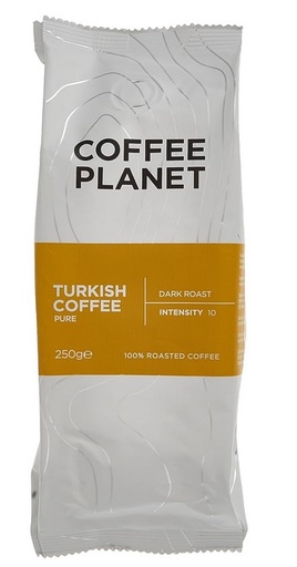 Coffee Planet Turkish Dark Roast Pure Ground Coffee, 250 grams