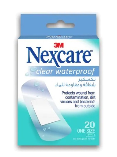 3M Nexcare Clear Waterproof Bandage (Pack of 20)