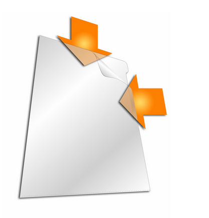 Durable 2339-19 L-Shape Folder A4 Clear (Pack of 50)