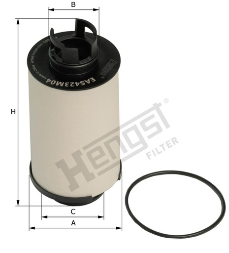 [EAS423M04D562] EAS423M04D562 HENGST OIL MIST SEPARATOR with gasket kit