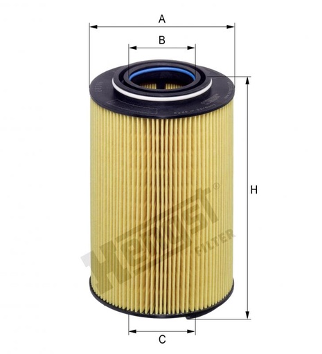 [E831HD275] E831HD275 HENGST OIL FILTER Insert with Gasket