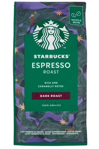 Starbucks Espresso Dark Roast Whole Beans (Rich and Caramelly) 100% Arabica 200g