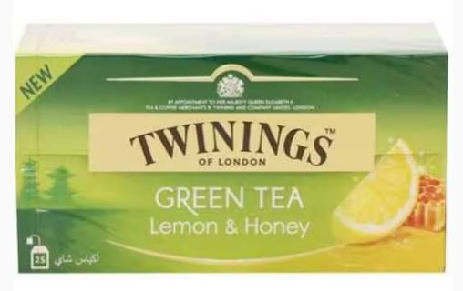 Twinings Green Tea Lemon And Honey 25 Tea Bags