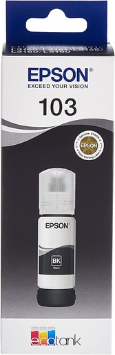 Epson 103 Ecotank Ink Bottle, Black Ink For Printer Refill, 65ml