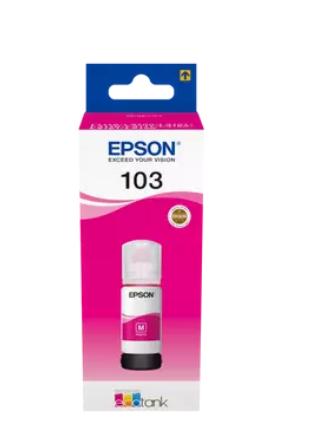 Epson 103 Ecotank Ink Bottle, MAGENTA Ink For Printer Refill, 65ml