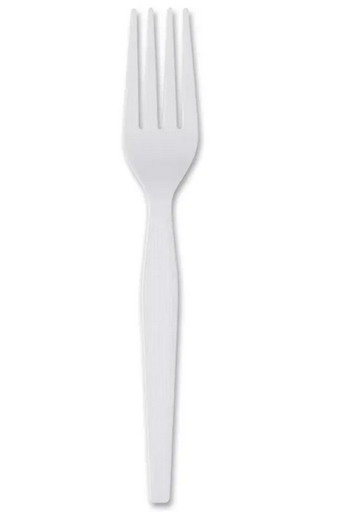 NOVAK Heavy Duty Plastic Table Forks , White  ( Pack of 50 ) x 40 Packs  ( 2000pcs)
