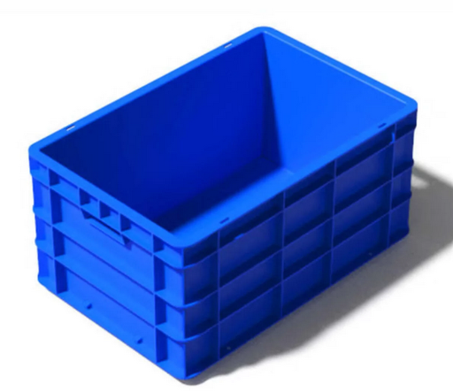 PALLETCO 10111 FISH CLOSED CRATE 600x400x280MM ( Assorted Colors) NO LID 84L