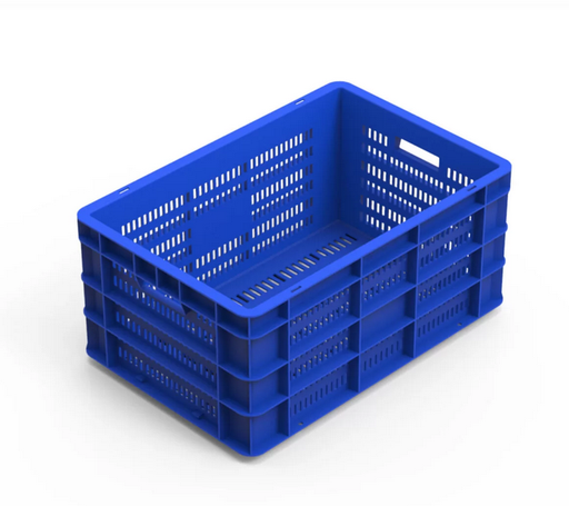 Palletco Ventilated Crate 600x400x280MM ( Assorted Colors ) NO LID 84L