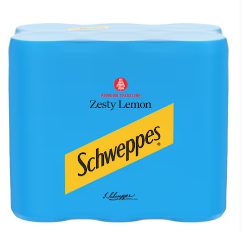 Schweppes Zesty Lemon Soft Drink 250ml (Pack of 24)