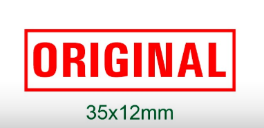 "ORIGINAL" Stampera S-1540 Self-Inking Stamp size 35x12mm , Blue