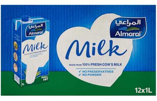 Almarai Long Life UHT Full Fat Milk 1L (Case of 12)