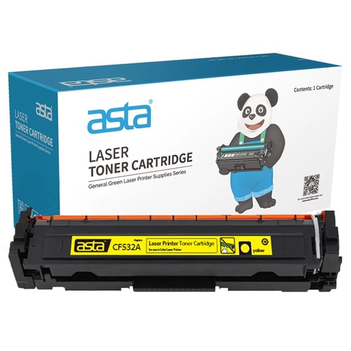 ASTA HP 205A (CF532A) Compatible Printer Toner Cartridge - YELLOW