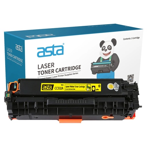 ASTA HP 304A (CC532A) Compatible Printer Toner Cartridge - YELLOW