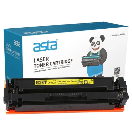 ASTA HP 410A (CF412A) Compatible Printer Toner Cartridge - YELLOW