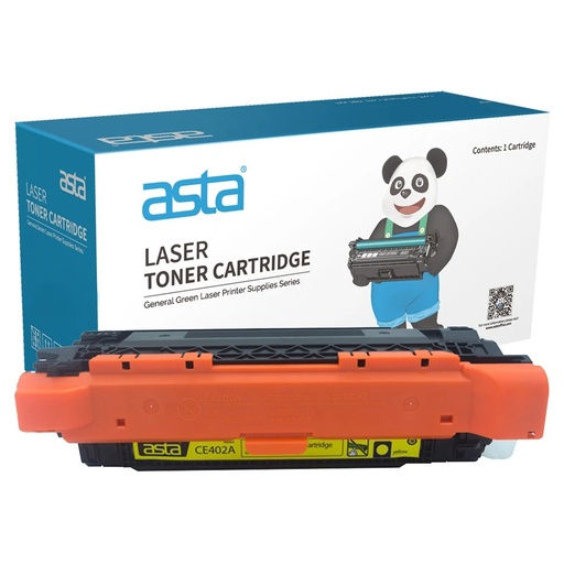ASTA HP 507A (CE402A) Compatible Printer Toner Cartridge - YELLOW ( Pack of 2)