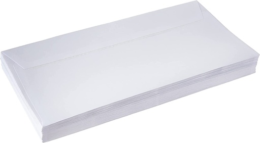 AUTODEX 55219 Peal & Seal White Envelopes, 115x225 mm (Pack of 50) , (DL) Cheque size
