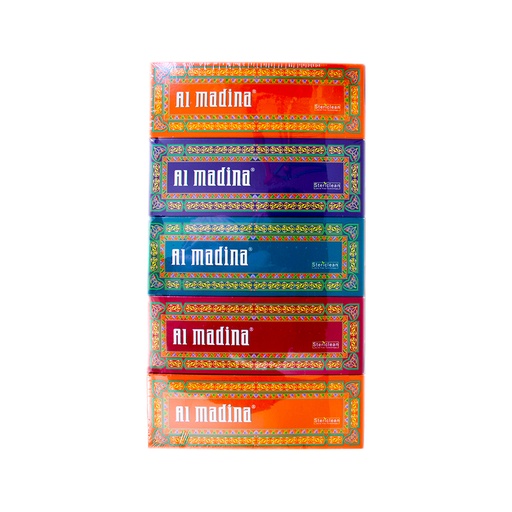 Al Madina Facial Tissue 200 sheets x 2 ply (Pack of 5)