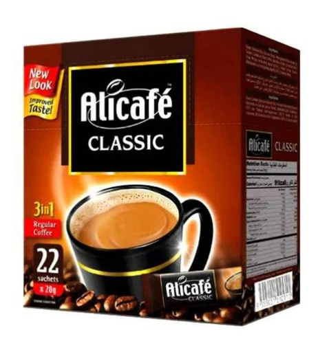 Alicafe Classic 3-In-1 Regular Instant Coffee 20g ( 22 Sachets + 8 free)