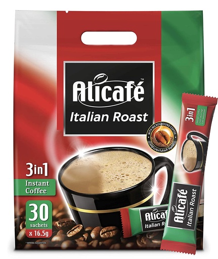Alicafe Italian Roast 3-in-1 Instant Coffee 16.5g (Pack of 30)