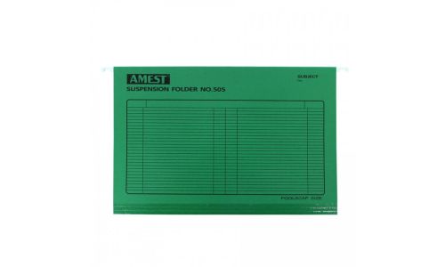 Amest 505 Suspension Folder - F/S, Green (Pack of 50)