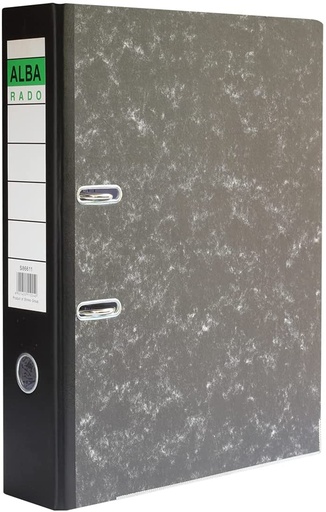 Amest Box File with Fixed Mechanisim - A4, Narrow, Marble