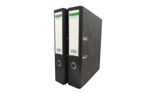 Amest Box File with Fixed Mechanisim - F/S, Broad, Black